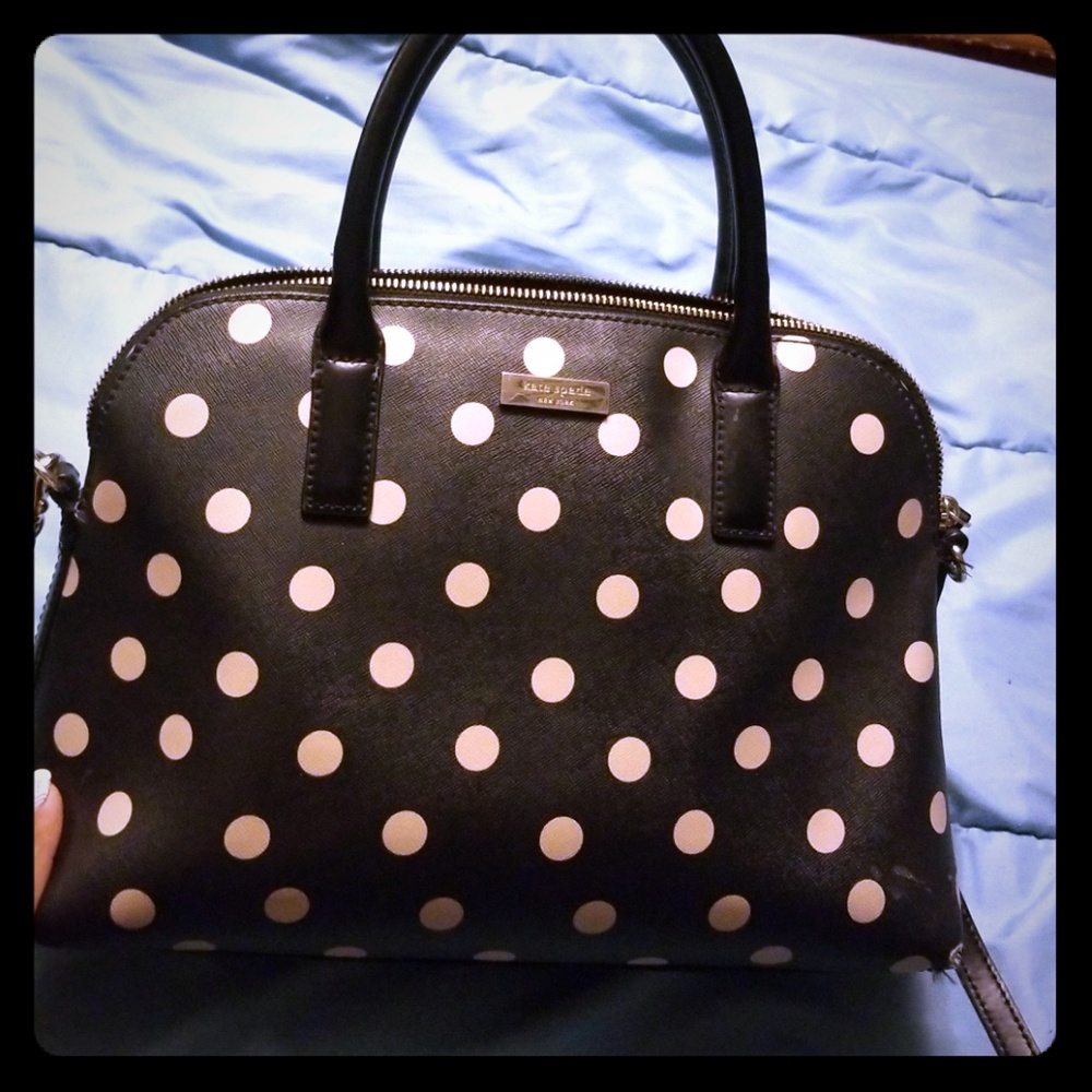 Kate spade polka dot satchel